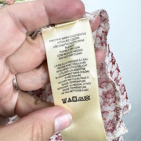 NWT Free People Because I Love You Tunic/Dress In Sunshine Combo Sz M Boho Sheer - Picture 15 of 16